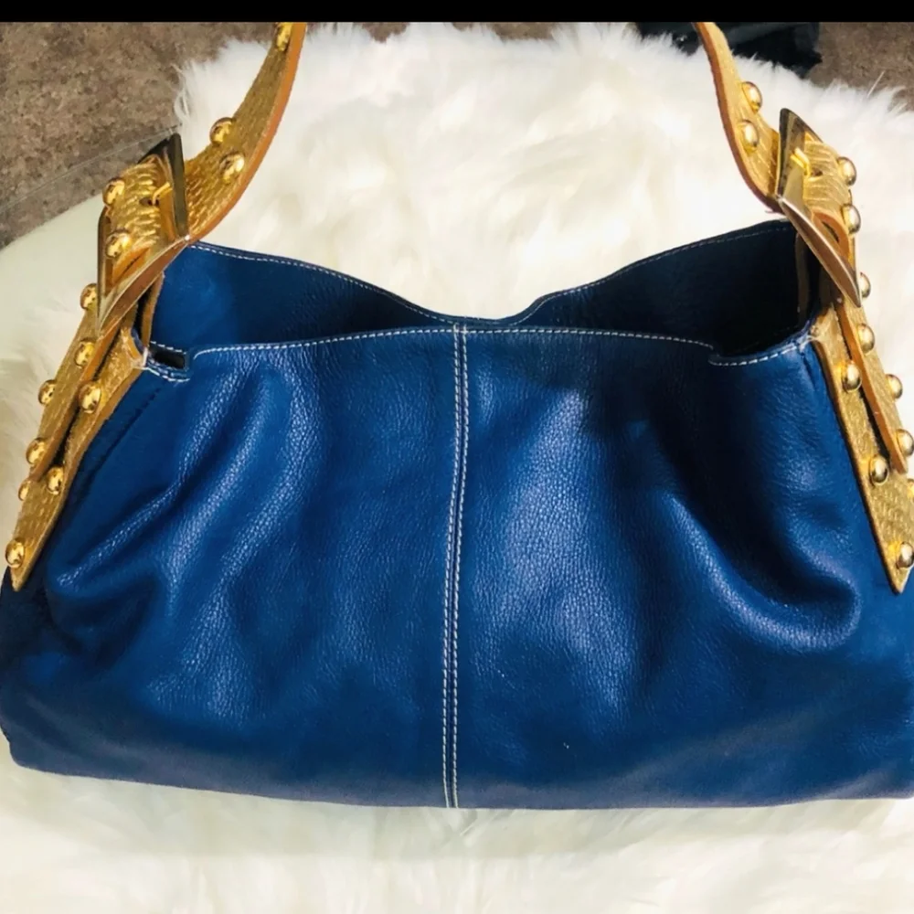 Pulicati Italia Royal Blue Leather Purse - Picture 6 of 6